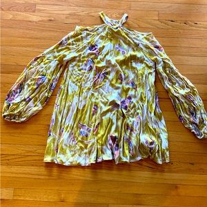 Free people cold shoulder floral dress . Size S